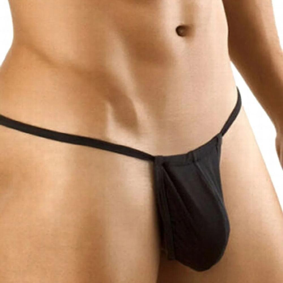 Black Cross Strap Gay Sexy T-Back Thin Thongs Underpants Sexy Comfortable Low Waist Panties Lingerie Intimates Erotic String Homens