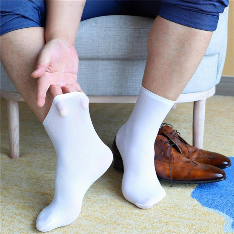 Men Socks Short Elastic Ultra-Thin Silky Silk Stockings Business Dress Hosiery For Men Tube Socks Erotic Formal Wear Suit