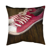 20 x 20 in. Pink Sneakers-Double Sided Print Indoor Pillow