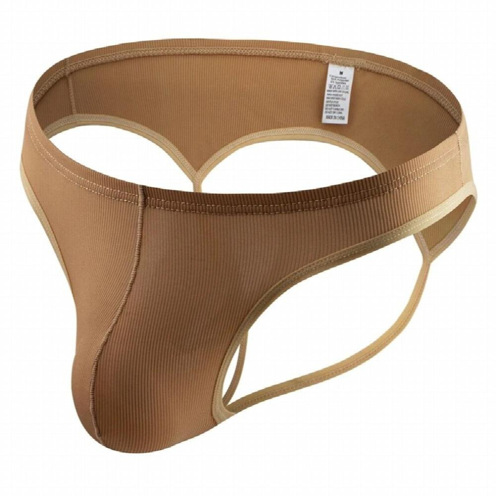 Mens Sexy Thong U-Convex Solid Lingerie Thong Briefs Underwear Pouch G-string Penis Bikini Briefs Gay Mens Erotic Underpants