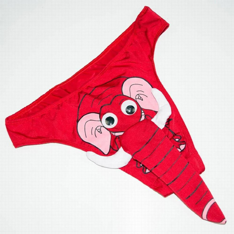 Multicoloured Mens Erotic Lingerie Sex Panties Elephant Thongs Cosplay Underwear Elastic T Back Lingerie Erotic Underwear G-String Thongs