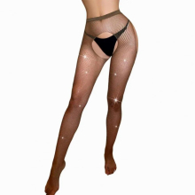 Women Pantyhose Anti-shrink Sexy Pantyhose Open Crotch Ladies Fishnet Tights Sexy Stocking Seductive
