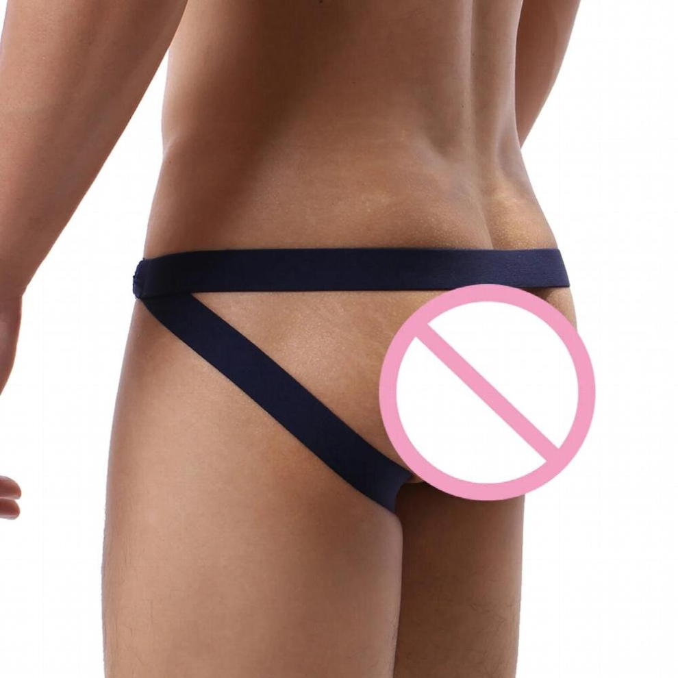 Mens Thong Jockstrap G String Sexy Men Underwear Penis Pouch Erotic Panties Metal Ring Underpants hombre Thongs