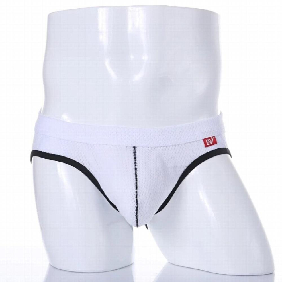 Mens Sexy Underwear Backless Open Butt Jockstrap Thong Breathable Air Hole Bulge Penis Pouch Panties U Convex Exotic Lingerie