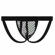 Men Mesh Jockstrap Underwear G Strings Thong Sexy Penis Pouch Bikini Buttocks Hollow Underpants hombre Panties