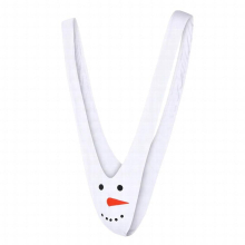 Mens Sexy Bodysuit Christmas Snowman Cosplay V-shaped G-string Mankini Fetish Costume Flirting Clothing