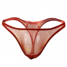 Mens Gay Sexy Lingerie Underwear Mesh Discoloration Gay Sissy Jockstrap Low Waist See Through Men G-string Thongs Tanga Hombre