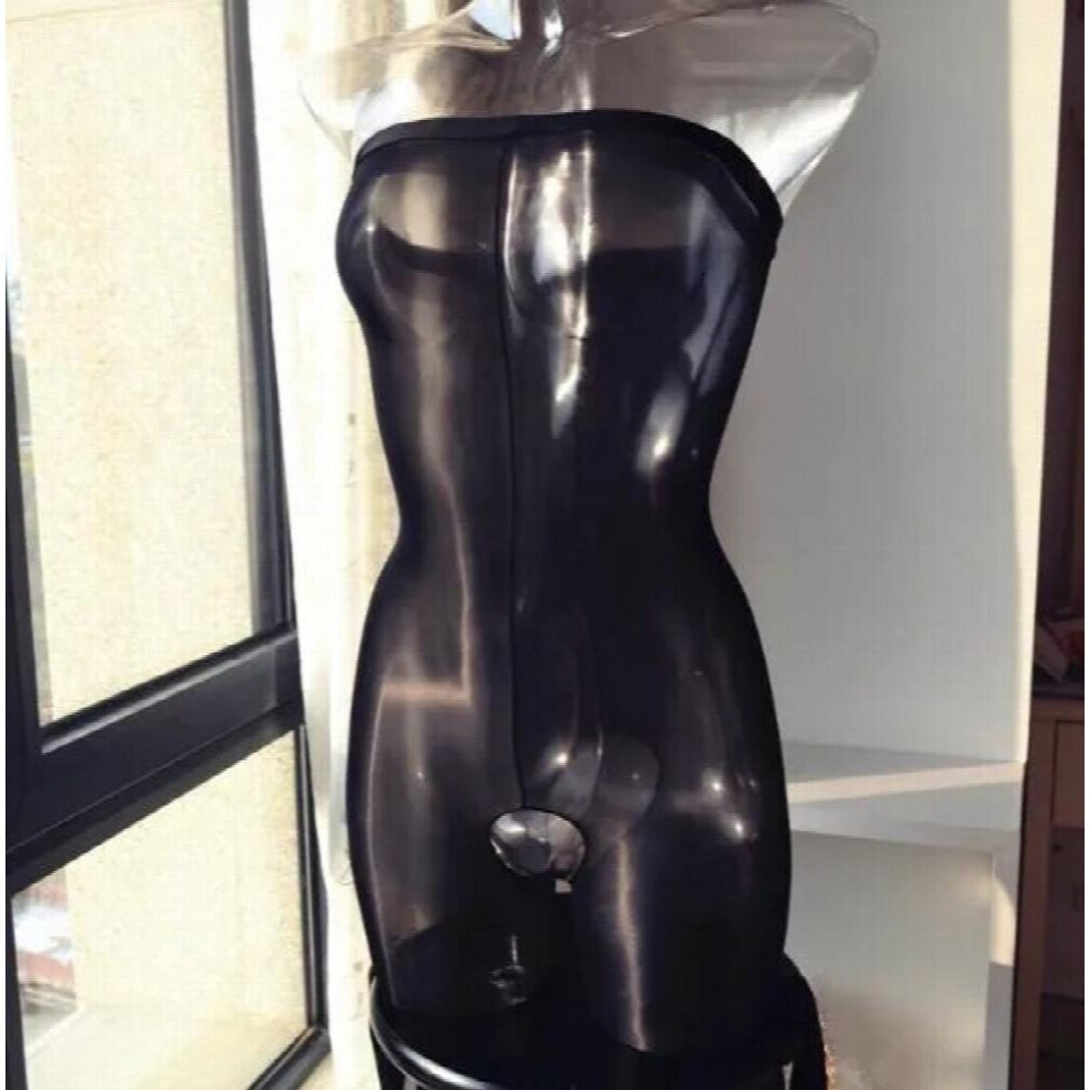 Mens Glossy Bodysuit Open Crotch Jumpsuit Silk Body Stockings Sheer Underwear Gay Nightwear Fetish Sexy Lingerie