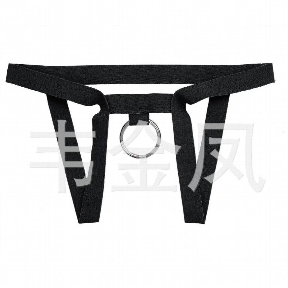 Men Nylon Lingerie Sexy Underwear Open Butt Sissy Panties String Homme Bikini Briefs Gay Underwear O-Ring Crotchless Mens Thongs