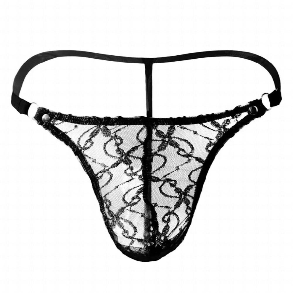 Multicoloured Mens Sexy Lingerie Underwear Lace Mesh G-String Thongs Panties Briefs Sexy Men Underwear Mens Thongs And G Strings