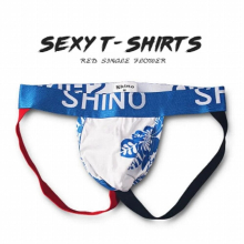Mens Cotton Thongs Jockstrap Breathability Undershorts Hiphuggers Bag Penis Sexy G-Strings Open Crotch Priapus Bag Gay Underwear