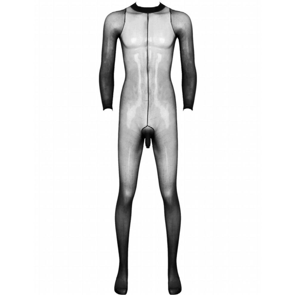 Sissy Men Penis Sheath See Through Body Stockings Full Body Ultra-Thin Transparent Bodystocking Gay Fetish Lingerie