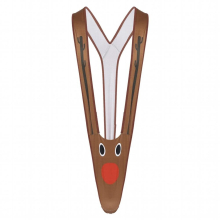 Sexy Gay Mens Reindeer Print Lingerie Mankini Underwear Bulge Pouch One-piece Bodysuit Nightwear Suspender Costume Playsuit