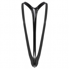 Lingerie Mens Mankini Costume Deep U Patent Leather Bodysuit Bulge Pouch Thong Leotard Underwear for Club Stage Performance
