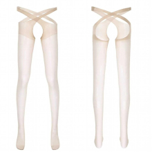 Mens Adult Sexy Underwear See-through Thin Pantyhose Open Crotch Stretchy Slim Fit Cross Tights Sissy Erotic Lingerie Stockings