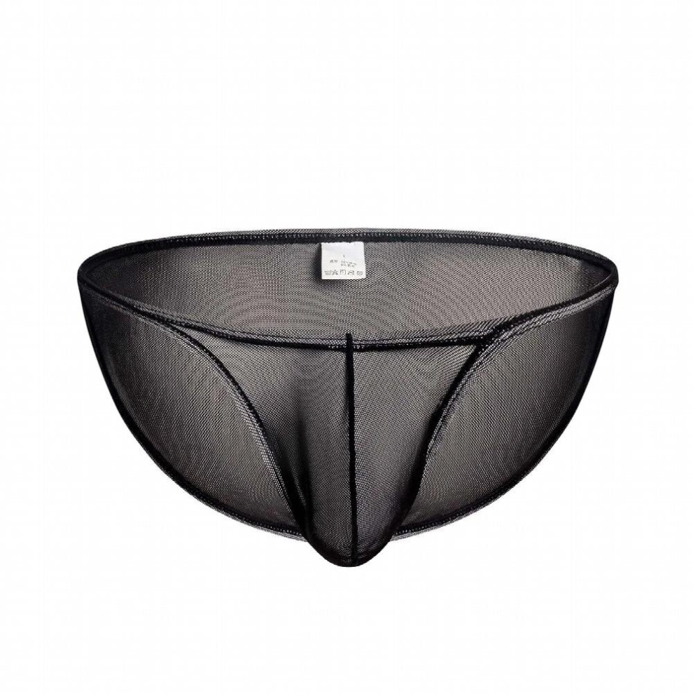 Mens Sexy Briefs See Through Mesh Underwear Transparent Bikini Breathable Ultra Thin Bulge Penis Pouch Hombre