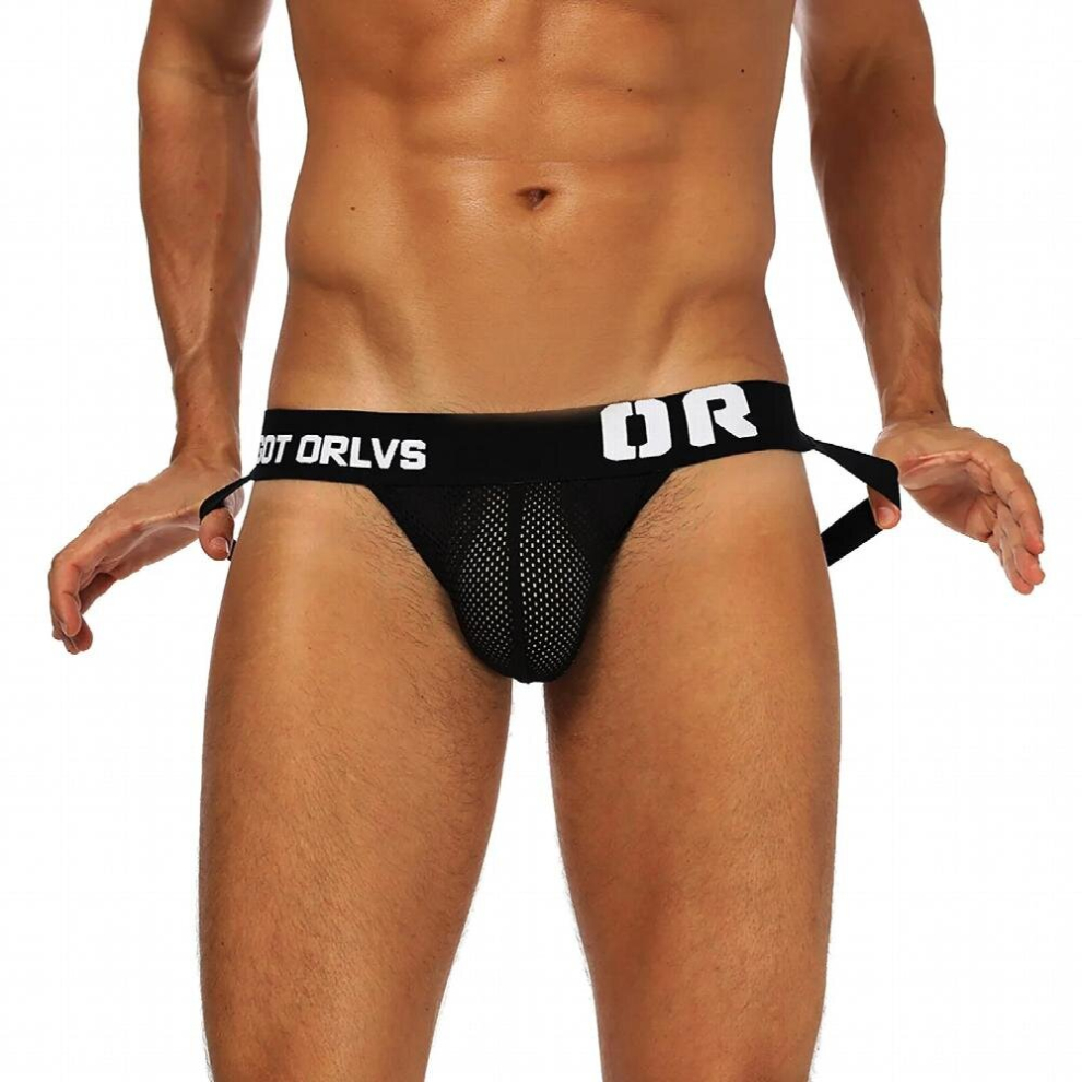 Sexy Mens Thongs Hollow Erotic Underwear Jockstrap Briefs Cueca Male Low Waist Panties G String Men Gay Penis Pouch Underpants