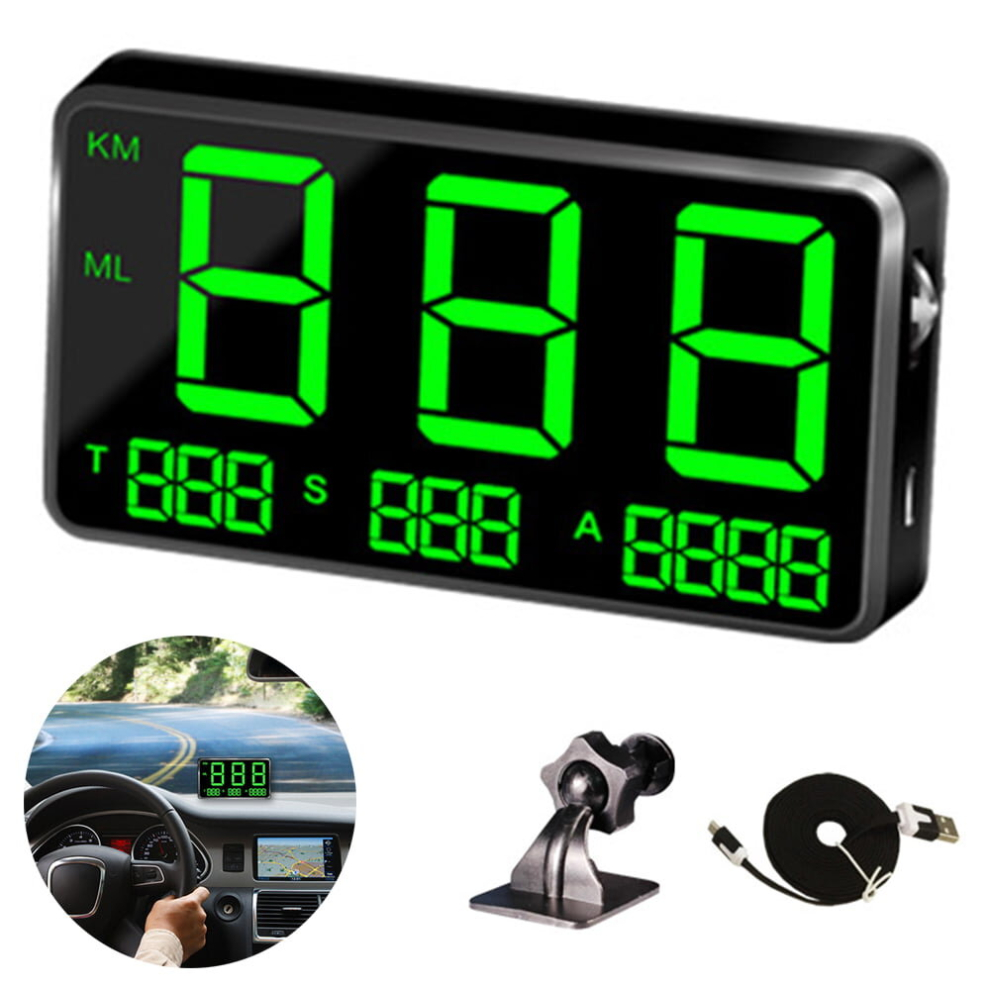Irich C80 Digital Speedometer For Cars With Mph Odometer Speedo Fatigue Alert, Universal For All Auto Automotive Tool