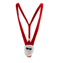 Mens sexy underwear Christmas bikini velvet onesie