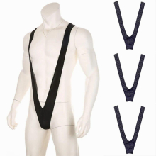 Wrestling Singlet Men Sexy Bodysuit Jockstrap Lingerie Gay Man Peni Sheath Pouch Panties Singlet Leotard Bodybuilding Suspender