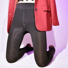 Autumn Winter Men Thermal Pantyhose Fleece Thick Stockings Tummy Control Hosiery Legging Elastic Sexy Body Sock Long Bulge Pouch