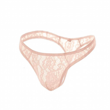 Mens Sexy Lace Underwear Bulge U Pouch Panties Men T-Tack Thong Sheer Erotic Gay Penis Pouch Panties Low Rise Male Underpant