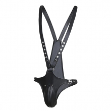 Erotic Lingerie Fetish Men Strap Sexy Penis Pants PU Leather Adjustable Porno Lingerie BDSM Bondage Sexy Costumes