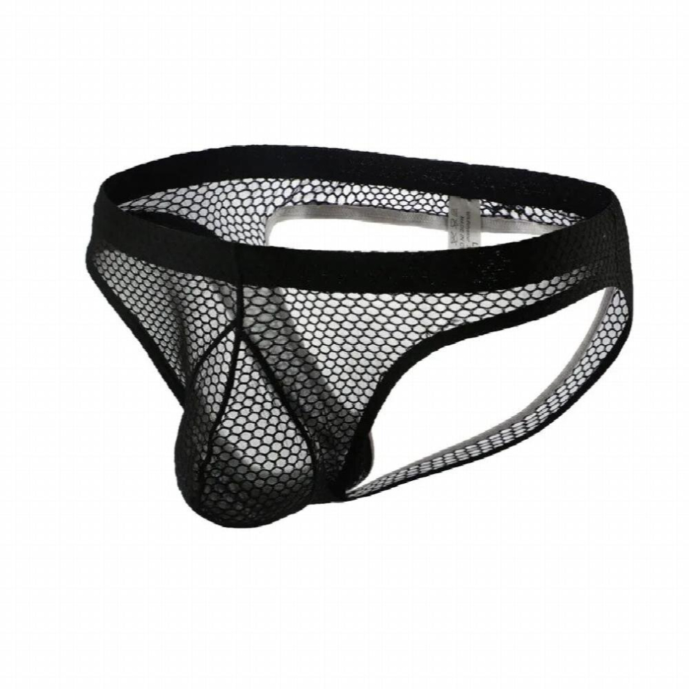 Jockstrap Thong G String Sexy Men Underwear Mesh Panties Hollow Underpants Backless See Through Ropa Interior