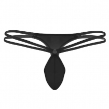 Sexy Mens Lingerie Double Waist Straps Bulge Penis Pouch Low Rise G-string Thongs Mini Bikini Sissy Gay Panties Underwear Briefs