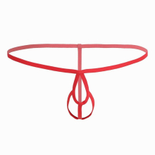 Mens Lingerie Gay Panties Sissy Open Butt Crotchless Hollow Out Penis Holes Bikini T Back String Homme See-through Underwear