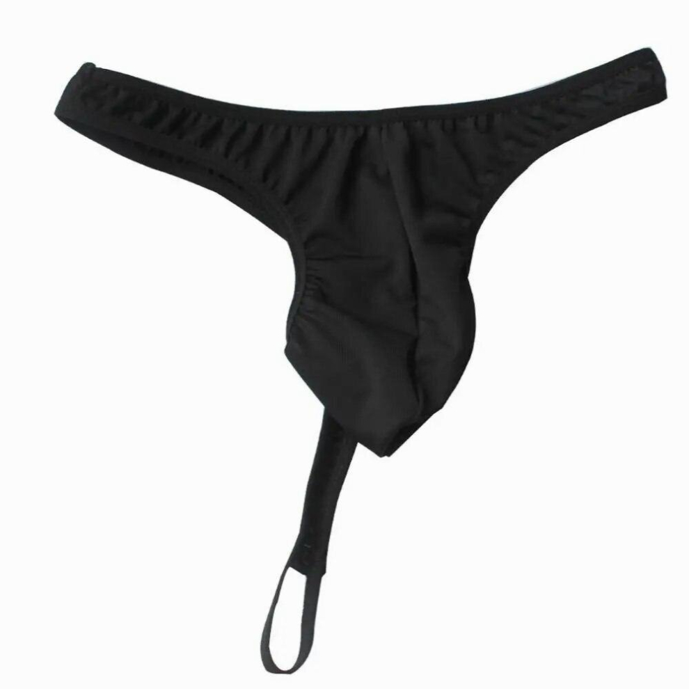 Lingerie Low-rise Breathable Solid G-strings & Thongs Penis Pouch Mesh Jockstraps Mens G String Underwear Men Sexy Thong