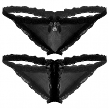 Male Mens Lace Briefs Crotchless Bikini Thongs Underwear Open Butt T-back Mesh Sissy Gay G-string Exotic Pamties for Nightwear