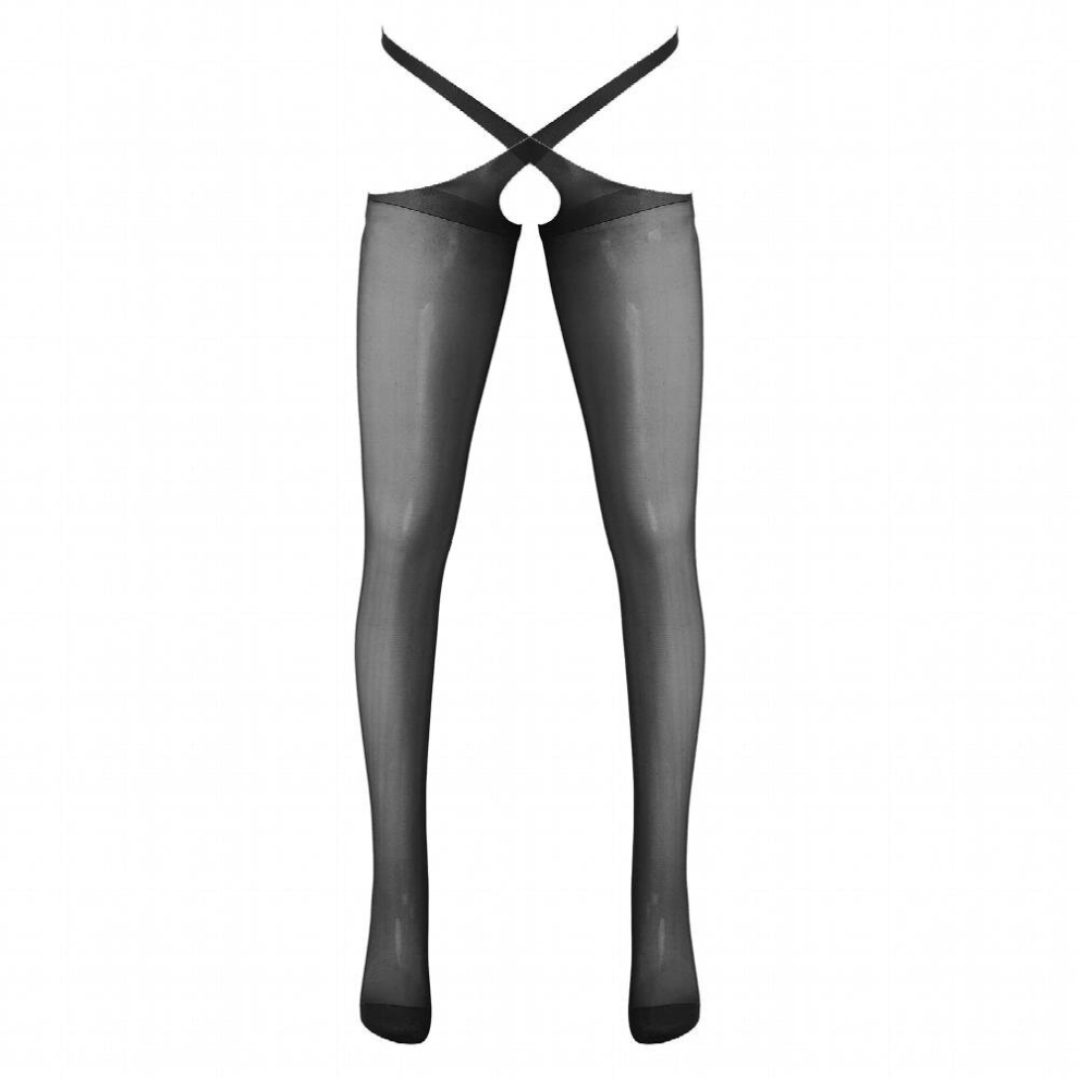 Men Sheer Stockings Lingerie Crossdresser Sissy Crotchless Tights Leggings Porno See Through Open Crotch Pantyhose Gay Nightwear
