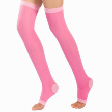 1 Pair Great Sleeping Stockings Over Knee Compression Socks Skin-affinity Student Girls Sleeping Overnight Socks Quick Dry