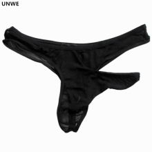Ultra-thin Mesh Thong Men Penis Enhance Sexy Man String and Thongs Bikini Underwear See Through Sexy Male Tanga Gauze Underpants