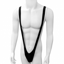 Deep-V Sexy Bodysuit For Mens Erotic Body Lingerie Mankini High Cut Thong Teddy Jumpsuit Gay Open Butt Underwear