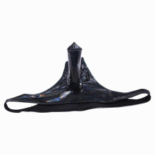 Colorful U Convex Pouch Briefs with Penis Low Rise Waist COCK Ring G-string Sexy Tight Thongs PU Faux Latex Leather T-Back