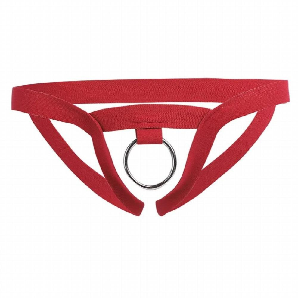 Men Nylon Lingerie Sexy Underwear Open Butt Sissy Panties String Homme Bikini Briefs Gay Underwear O-Ring Crotchless Mens Thongs