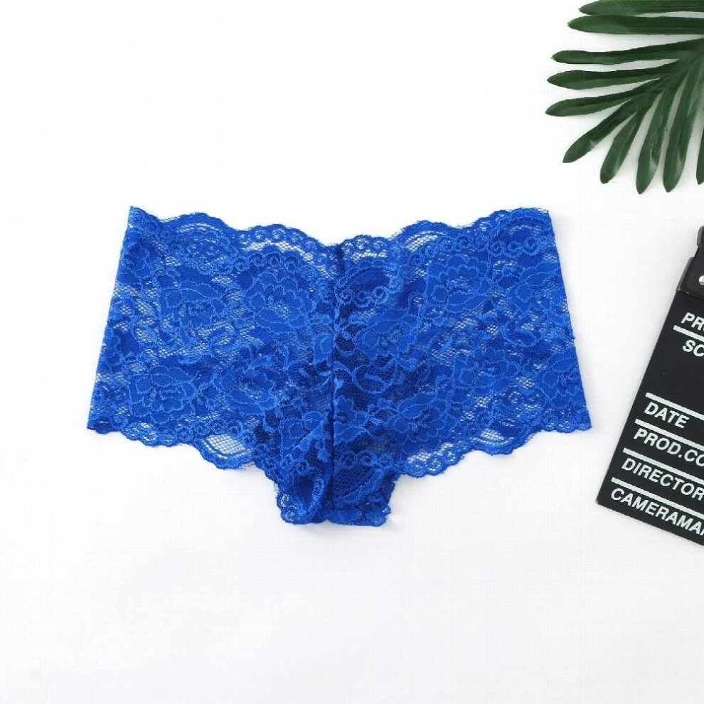 Multicoloured Men Lace Sexy Underwear Boxer Transparent Ultra Thin Panties Cueca Hombre Penis Pouch Underpants Erotic Boxers