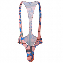 Sexy Mens Undershirts Jockstrap Mesh Breathable Jumpsuits Leotard Underwear Teddies One-Piece Wrestling Singlet Bodysuirts JJ92