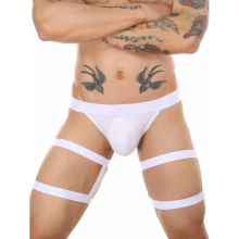 Mens Low Rise Strappy Thongs Low Waist Bulge Pouch G-string Leg Garter Belt Underwear Sexy Briefs Sexy Lingerie Exotic