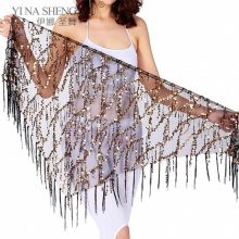 Belly Dance Costumes Sequins Tassel Indian Belly Dance Hip Scarf for Women Dance Performance Waist Belt 11kinds of Colors