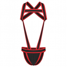 Mens Jockstrap Crotchless Underwear Wrestling Singlet Body Straps Jumpsuits Leotard Man Sexy Lingerie Bulge Pouch Bodysuits