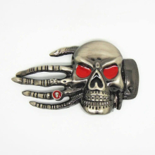 American zinc alloy material casual skull headband diamond belt buckle men and women accessories