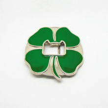 American zinc alloy material casual four-leaf clover belt buckle men and women couple accessories