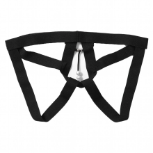 1Pc Men Sexy Crotchless Thongs O Ring Beads Decor G-string Elastic Waistband T-back Underwear for Honeymoon Gift Couple Game