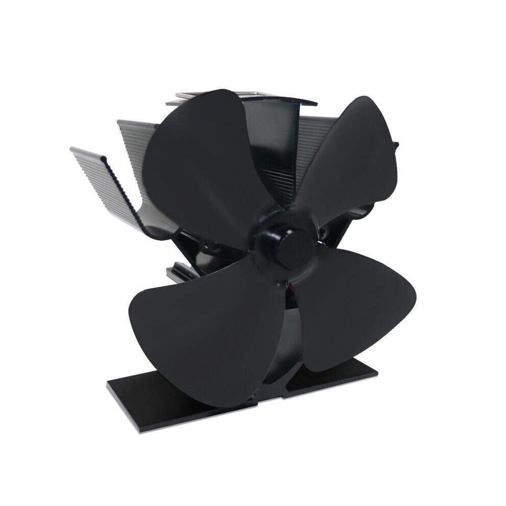 4 Blade Stove Fan Log Burner Fan Silent Wood Burner Fan Heat Powered