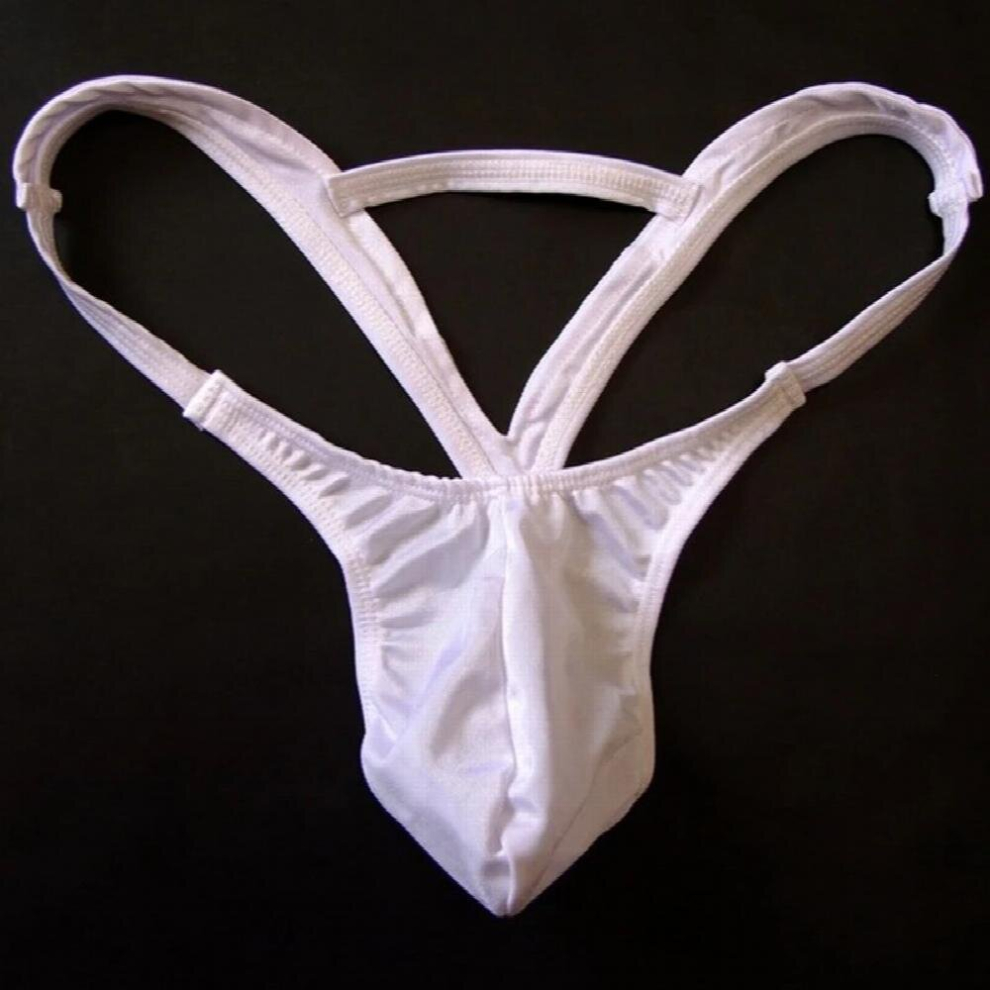 sexy Mens Pouch Thong Lingerie Penis Underwear Male Double Thongs Solid G-string jockstrap gay underwear