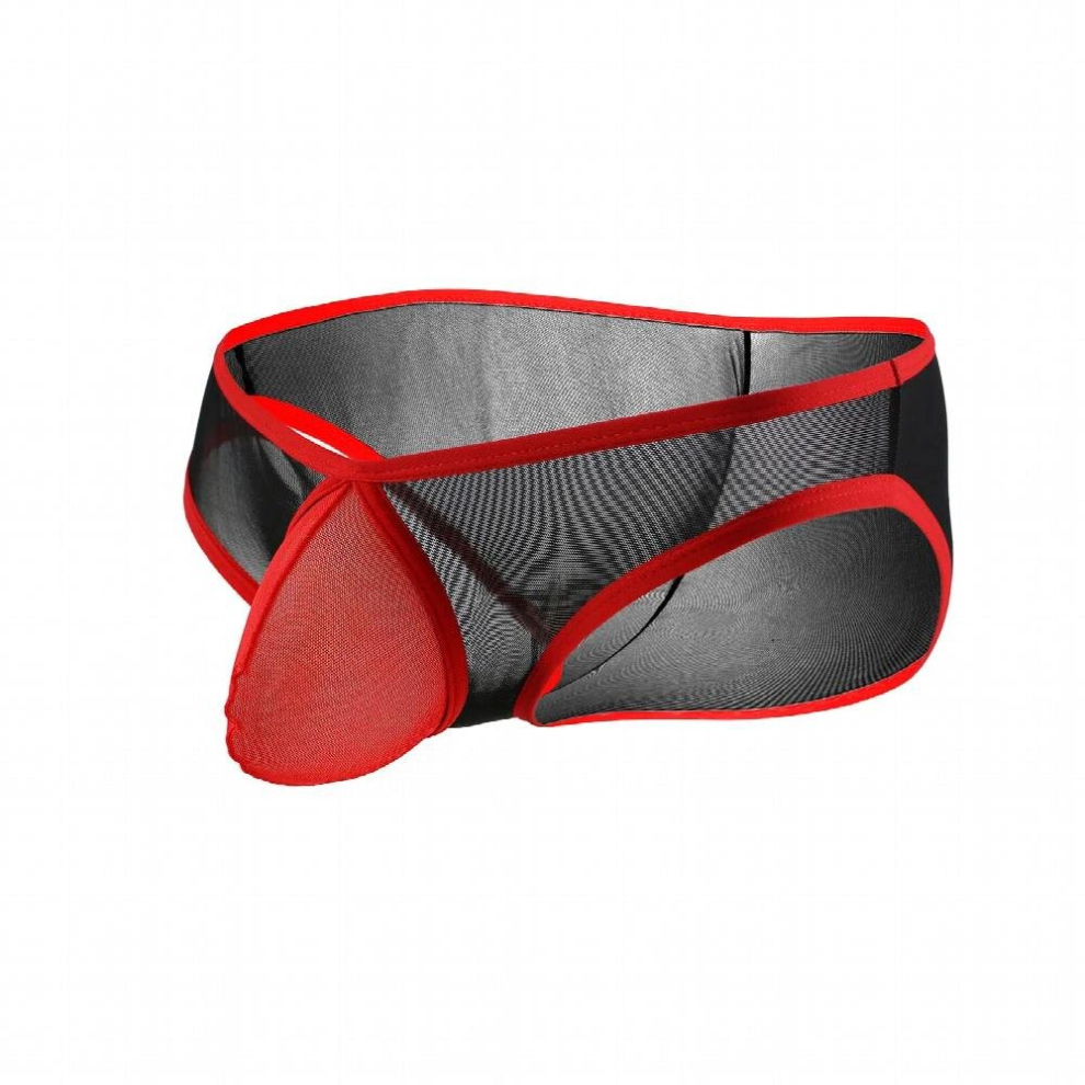 Black Sexy Briefs Men Mesh Panties Underwear Bulge Penis Pouch Butt Underpants Man Cucea Erotic Slips Hombre