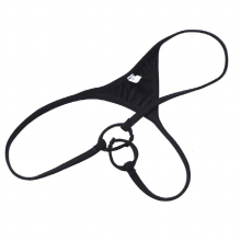 Arrival Mens Lingerie Sissy Patent Leather G-string with Penis Hole Loop Bikini G-string Thongs Triangle Panties Underwear